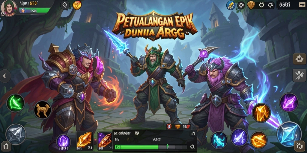 Tampilan screenshot menampilkan gameplay ARPG yang mendebarkan dan penuh aksi.