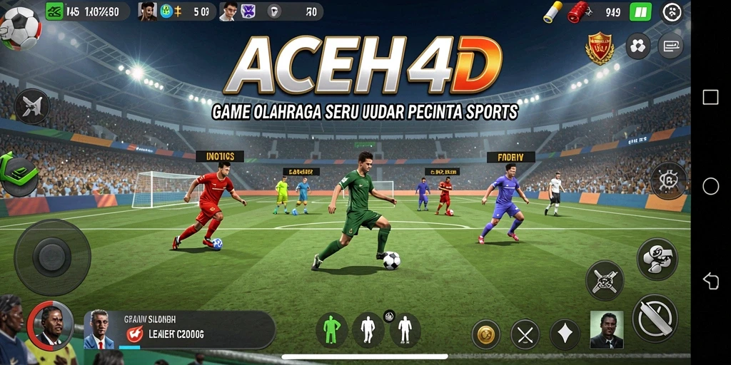Screenshot utama ACEH4D menampilkan gameplay mendebarkan dalam pertempuran olahraga.