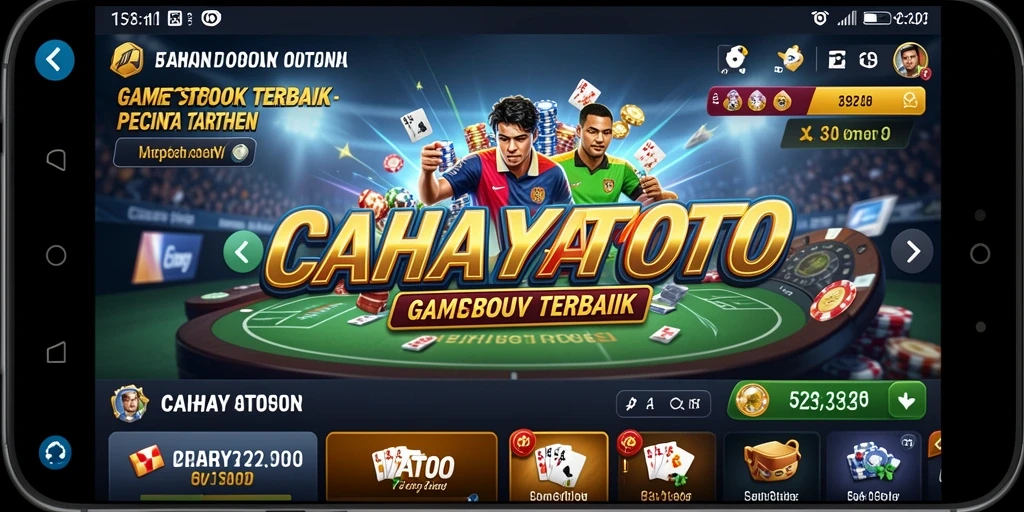 Screenshot utama CAHAYATOTO menunjukkan tampilan menarik dari fitur taruhan olahraga.