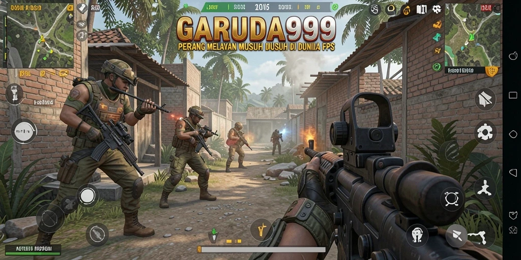 Gameplay mendebarkan di battlefield GARUDA999.
