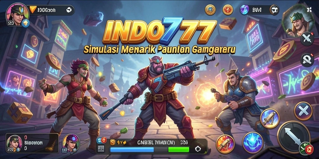 Tampilan gameplay INDO777 dengan elemen simulasi yang mendalam dan interaktif.