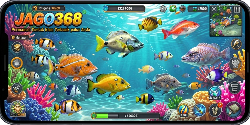 Gameplay JAGO368 yang seru dan menantang saat menembak ikan.