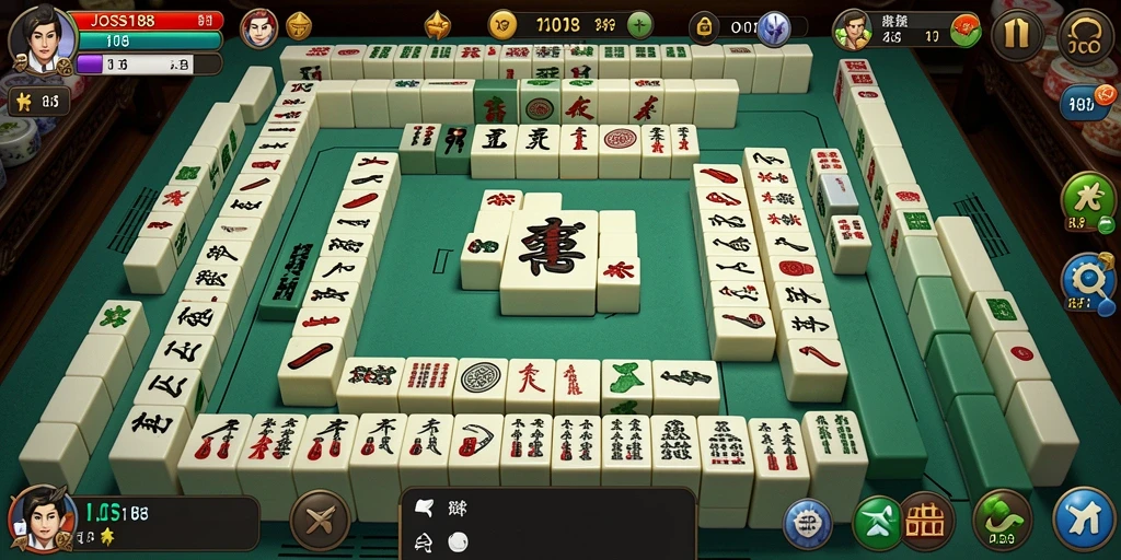 Tampilan menarik dari gameplay Mahjong di JOSS188.
