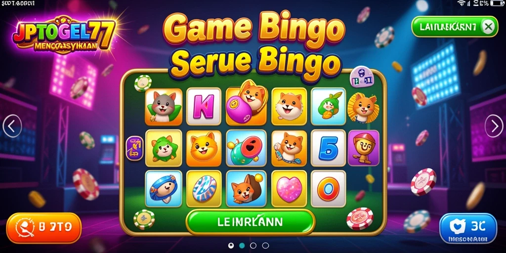 Tampilan menarik dari gameplay Bingo JPTOGEL77.
