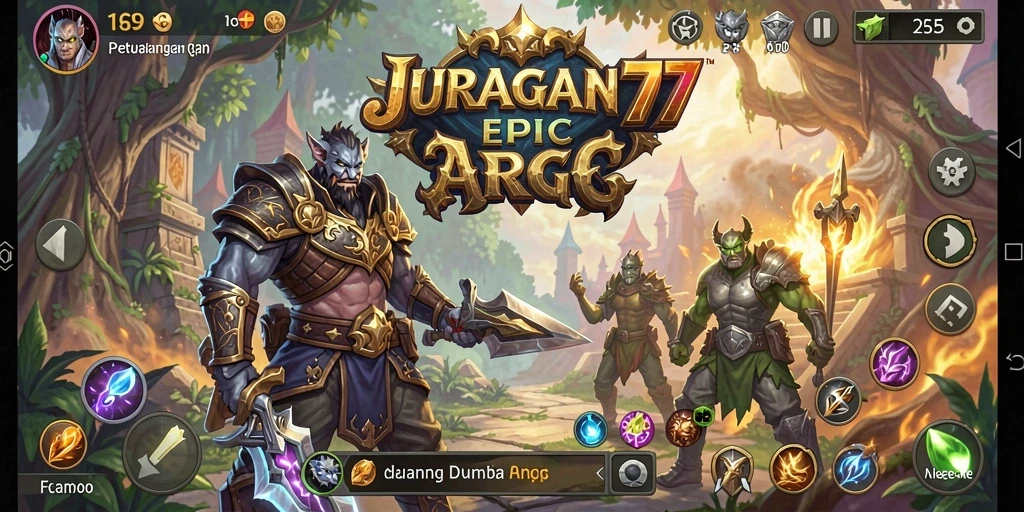 Screenshot gameplay JURAGAN77 yang menampilkan aksi seru dalam pertarungan ARPG.