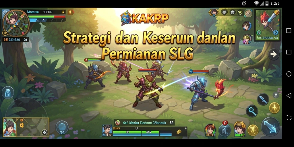 Tampilan gameplay seru dalam KAKRP yang menampilkan strategi bertempur.