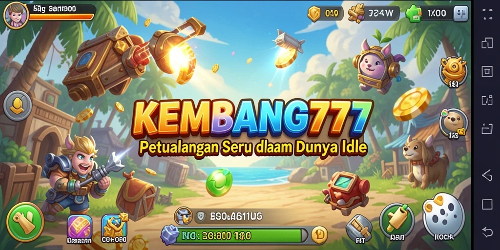 Screenshot KEMBANG777 menampilkan taman yang indah dengan berbagai jenis bunga.