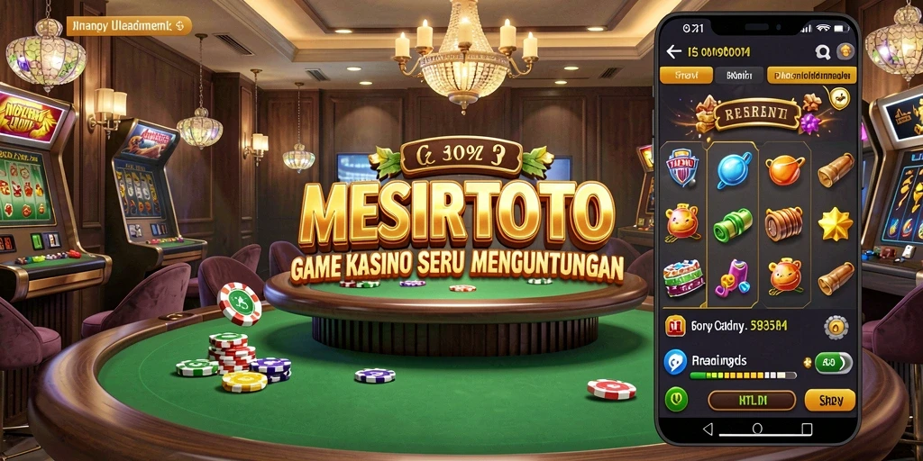 Tampilan gameplay yang menarik dalam MESIRTOTO dengan berbagai pilihan permainan Kasino.