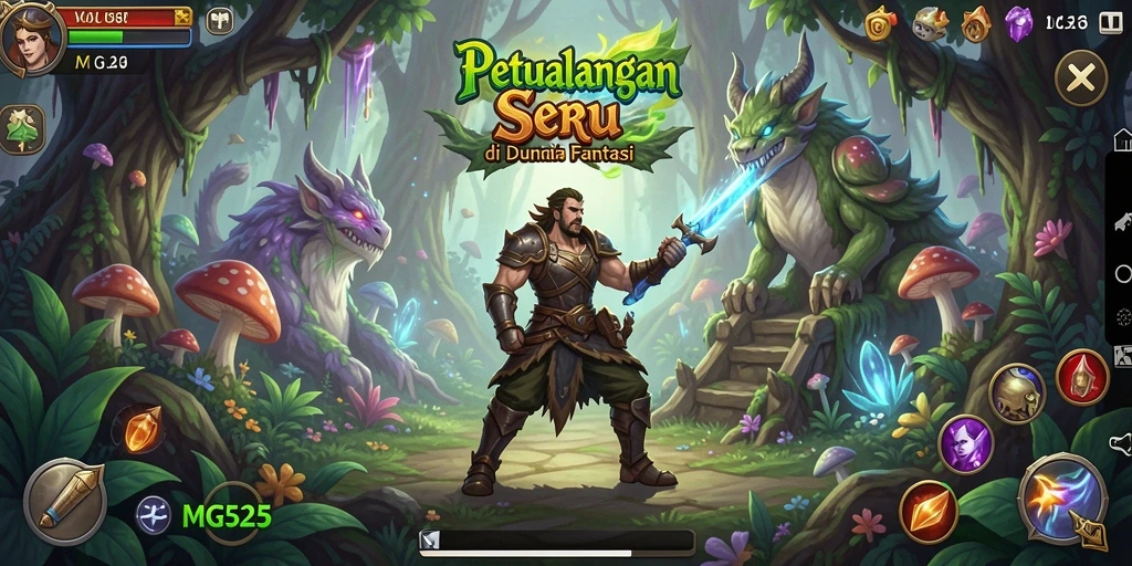 Tampilan gameplay MG525 yang penuh petualangan dan aksi seru.