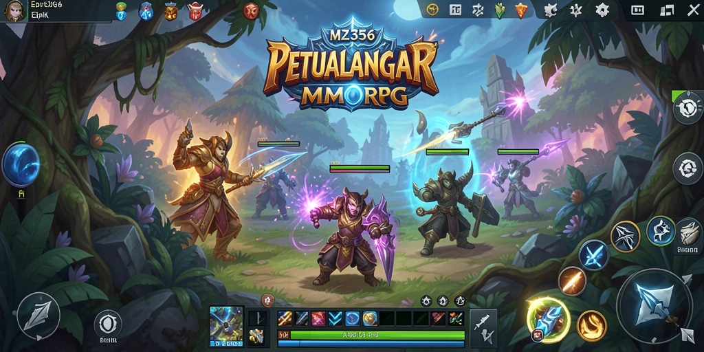 Tampilan gameplay MZ356 yang menakjubkan di dunia MMORPG.