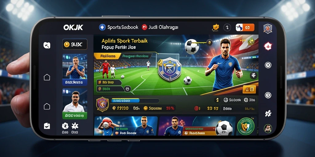 Tampilan gameplay Sportsbook OKJK dengan taruhan yang seru.
