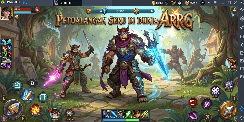 Gameplay seru PGTOTO dengan pertarungan yang mendebarkan.