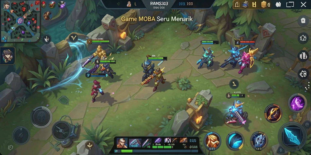 Tampilan gameplay seru dan penuh aksi di RANS303.