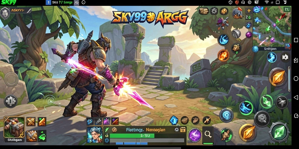 Tampilan seru dari gameplay ARPG di SKY99.