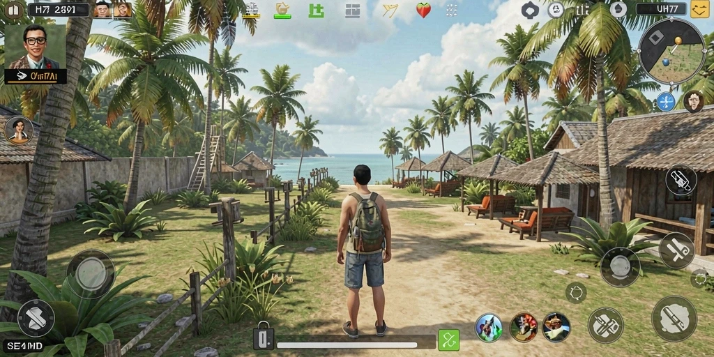 Tangkapan layar UH77 menunjukkan gameplay menantang dan grafis menarik.