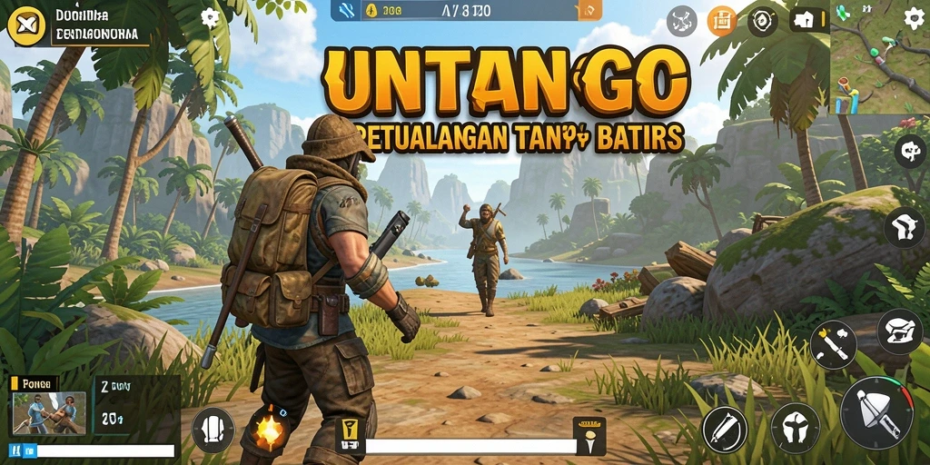 Screenshot gameplay Open World UNTUNGGO menampilkan petualangan yang mendebarkan.