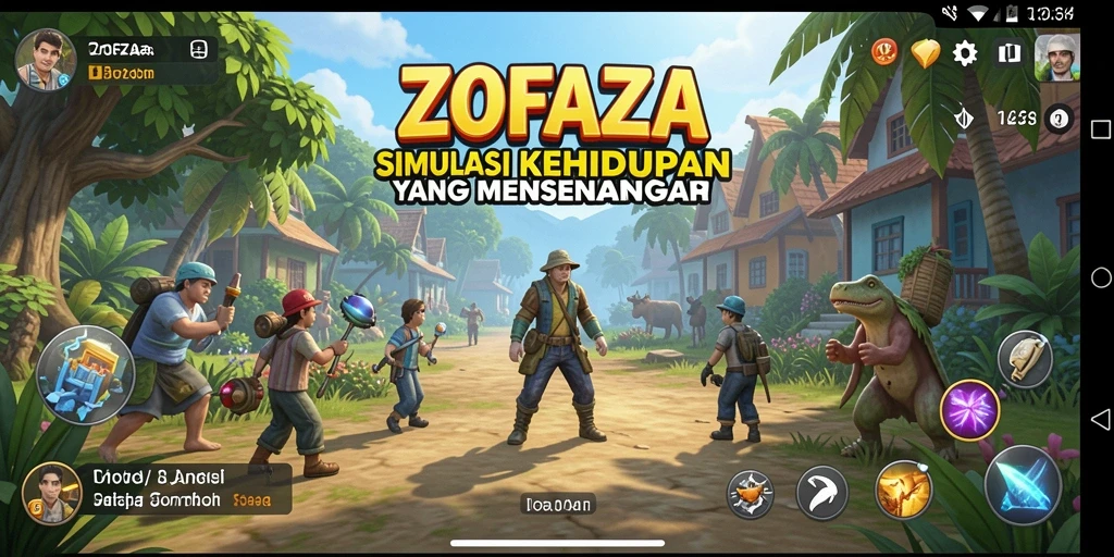 Screenshot ZOFAZA menampilkan gameplay yang seru dan interaktif.